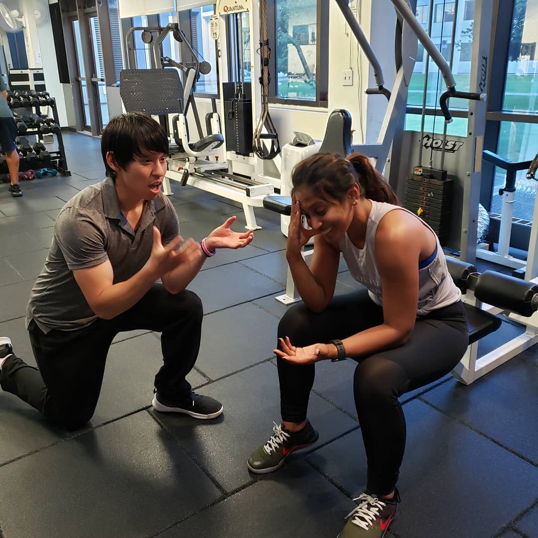 David coaching a client