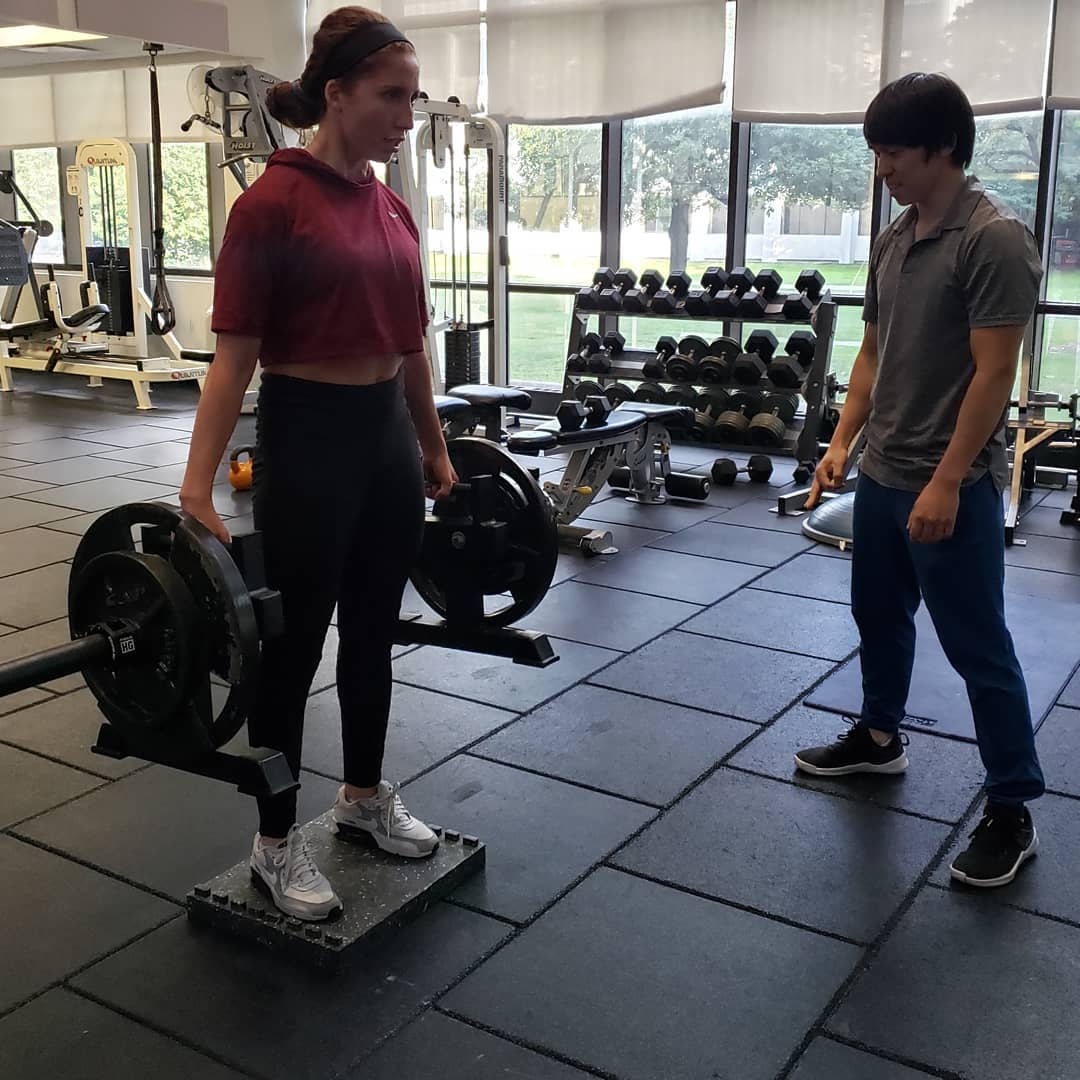 David with a client