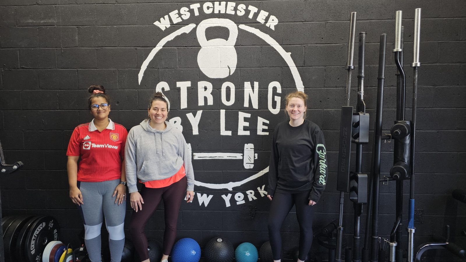 Three clients at Strong by Lee White Plains studio